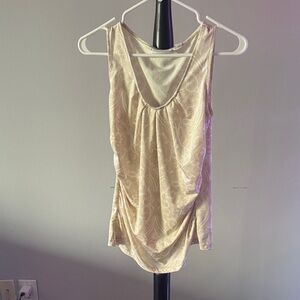 New York & Company Ivory Sleeveless Blouse